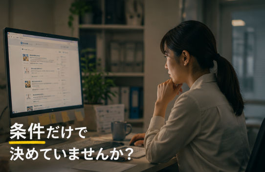 仕事終わりに条件や求人情報を確認する臨床検査技師