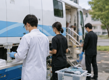 巡回健診ではたらく臨床検査技師